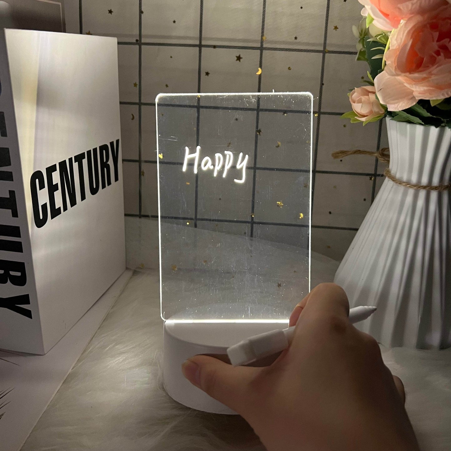 Shop GlowWriter: Kawaii LED Message Board Lamp - Goodlifebean Plushie | Stuffed Animal