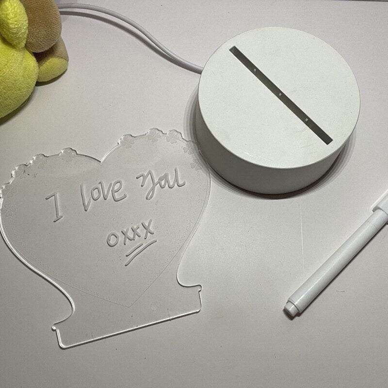 Shop GlowWriter: Kawaii LED Message Board Lamp - Goodlifebean Plushie | Stuffed Animal
