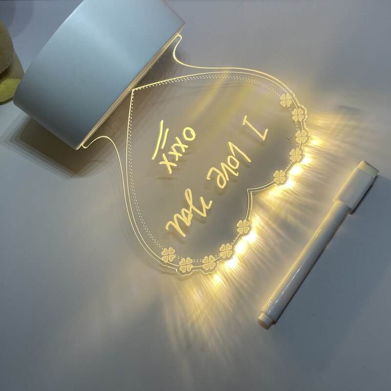 Shop GlowWriter: Kawaii LED Message Board Lamp - Goodlifebean Plushie | Stuffed Animal