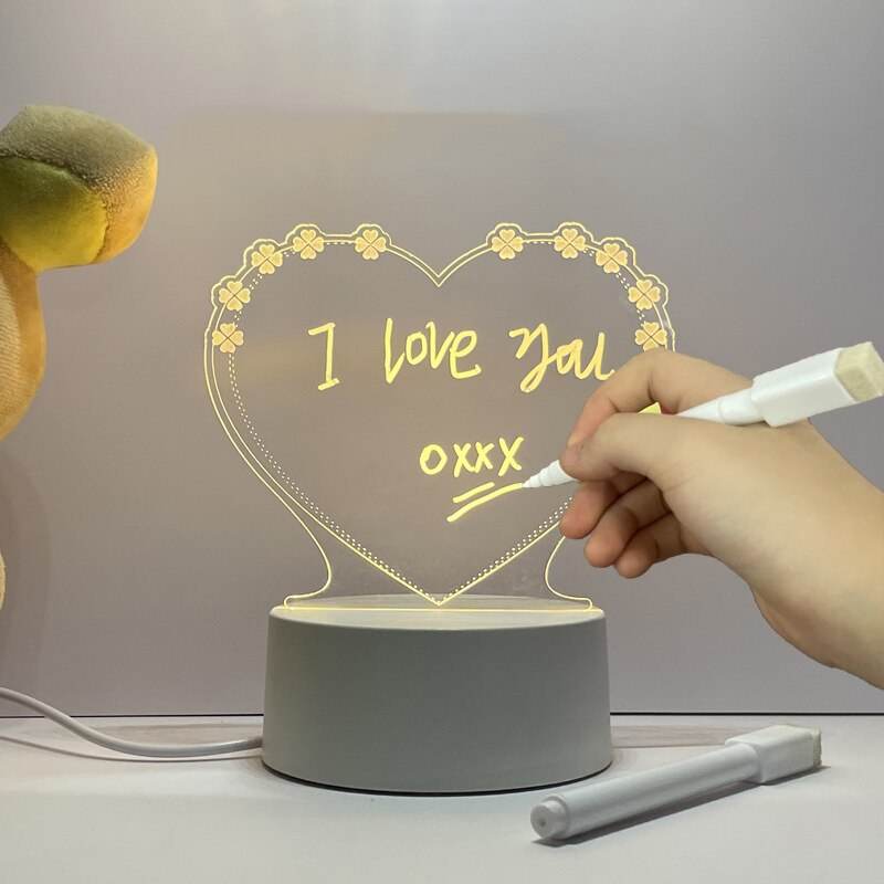Shop GlowWriter: Kawaii LED Message Board Lamp - Goodlifebean Plushie | Stuffed Animal