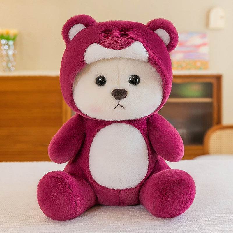 Shop Mini Pink Teddy Bear with Hoodie - Goodlifebean Plushie | Stuffed Animal