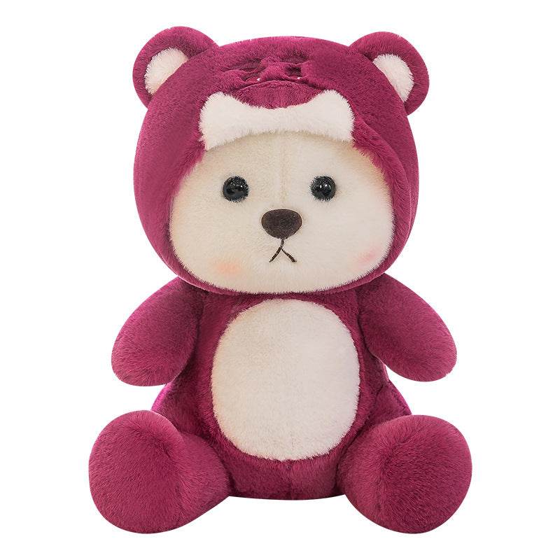 Shop Mini Pink Teddy Bear with Hoodie - Goodlifebean Plushie | Stuffed Animal