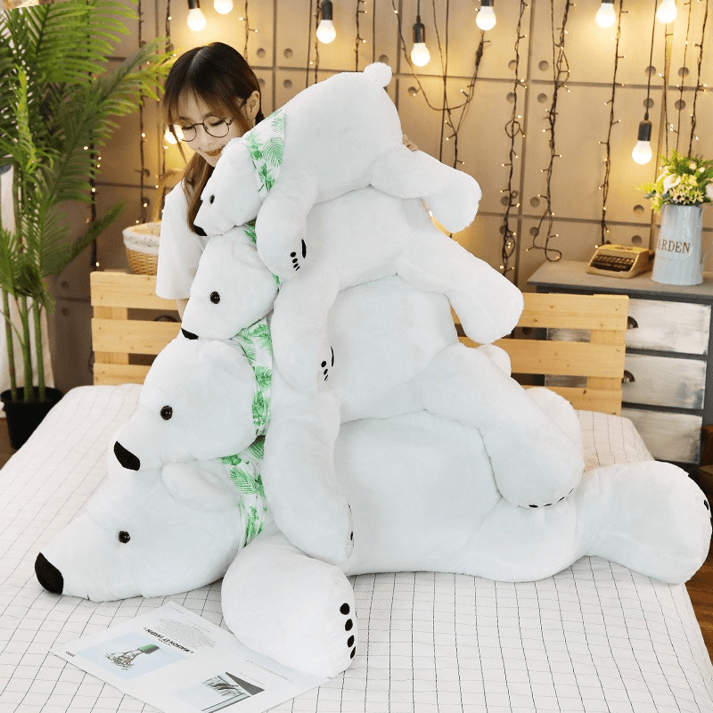 BuySnowball: Giant Polar Bear Stuffed Animal – Ultra-Soft Giant Plush Bear - Goodlifebean Plushies | Stuffed Animals