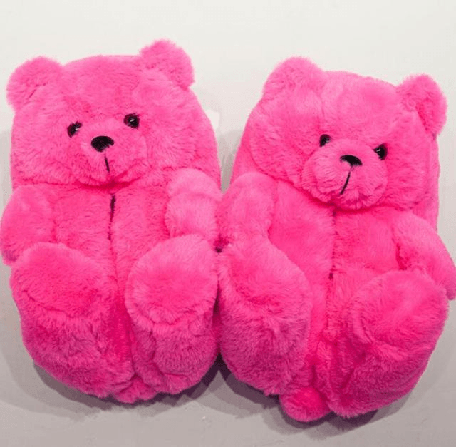 Shop Kawaii Teddy Bear Plush Slippers - Goodlifebean Plushie | Stuffed Animal