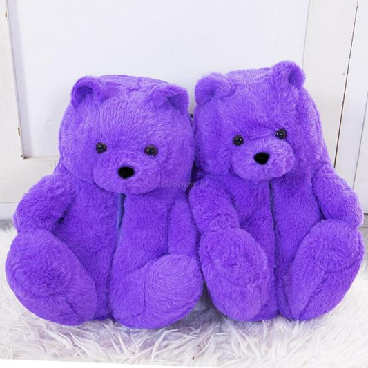 Shop Kawaii Teddy Bear Plush Slippers - Shoes Goodlifebean Plushies | Stuffed Animals