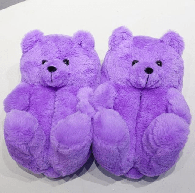 Shop Kawaii Teddy Bear Plush Slippers - Goodlifebean Plushie | Stuffed Animal