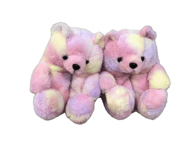 Shop Unicorn Teddy Bear Plush Slippers - Goodlifebean Plushie | Stuffed Animal