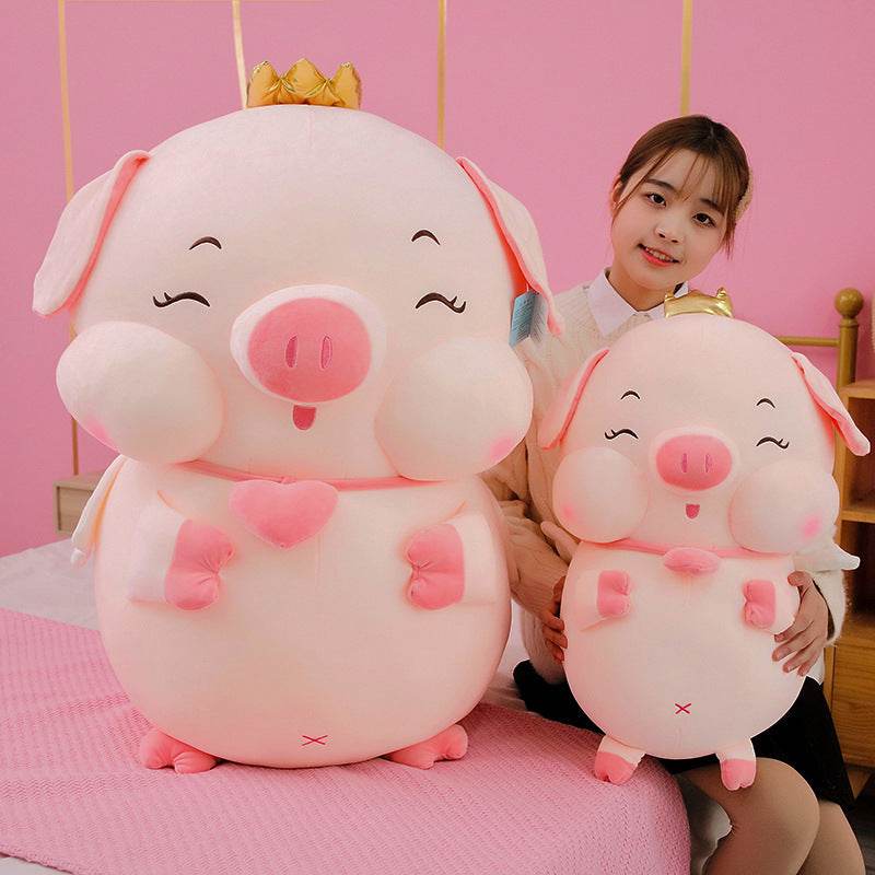 Shop Chubby Angelic Piggy Plushie - Goodlifebean Plushie | Stuffed Animal