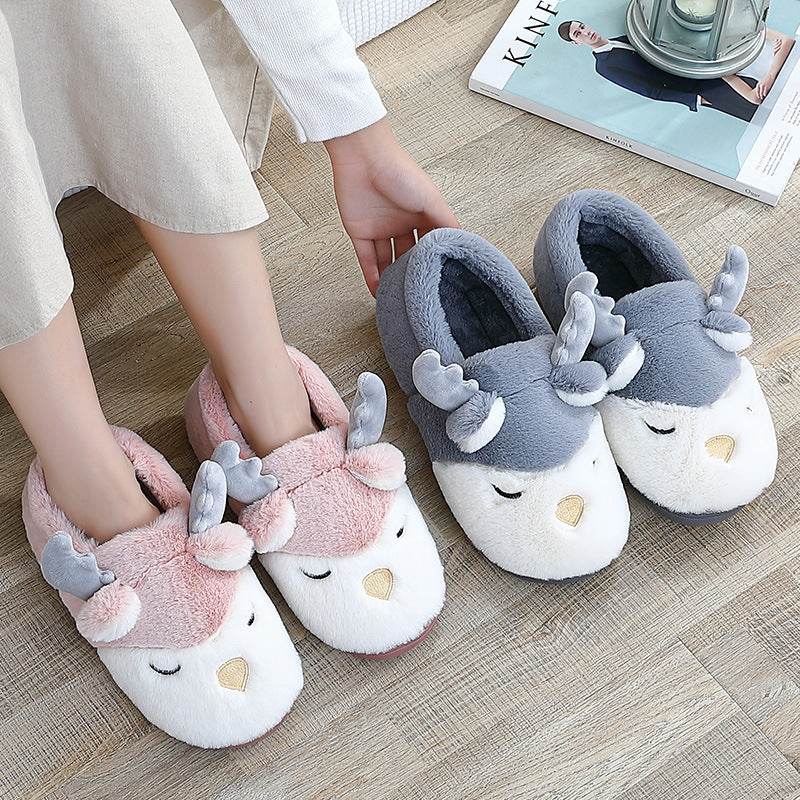 Shop Spoodle: Cozy Elk Indoor Slippers - Goodlifebean Plushie | Stuffed Animal