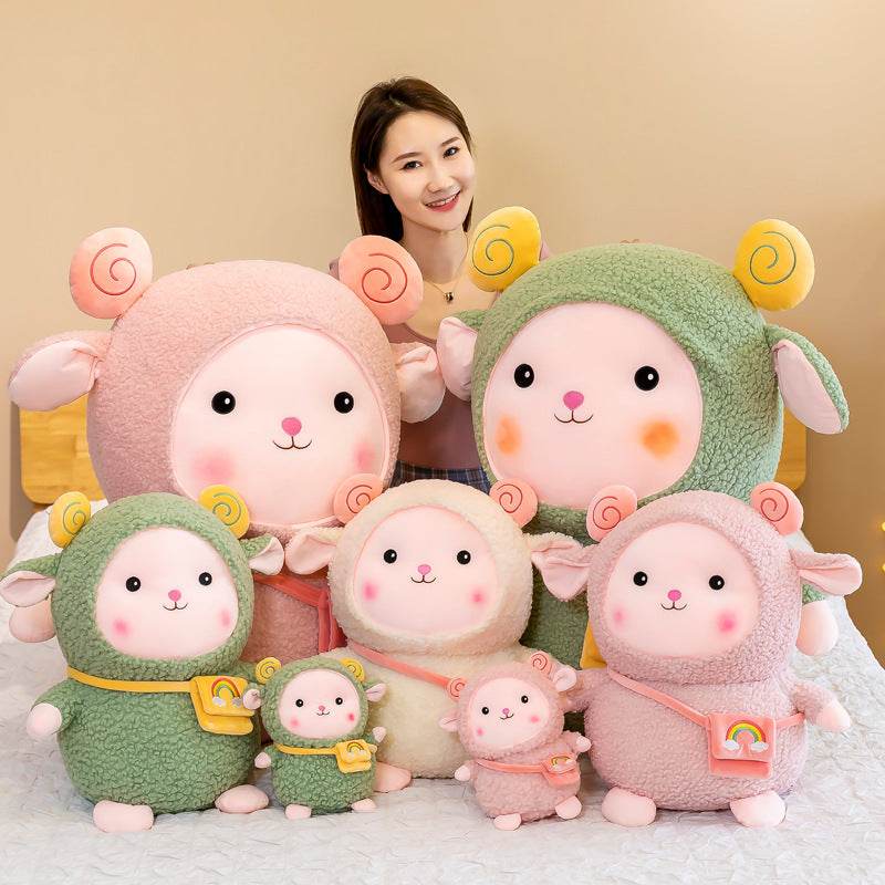 Shop Giant Fluffy Fleece Lamb Plushie - Goodlifebean Plushie | Stuffed Animal
