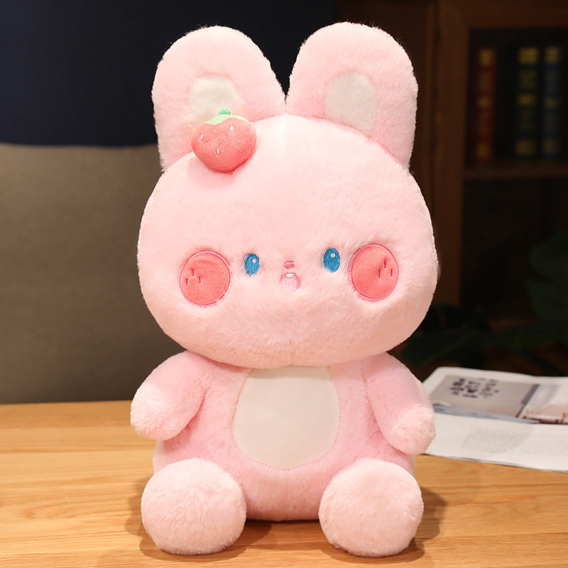 Shop Floppy: Giant Kawaii Strawberry Bunny Plushie - Stuffed Animals Goodlifebean Plushies | Stuffed Animals