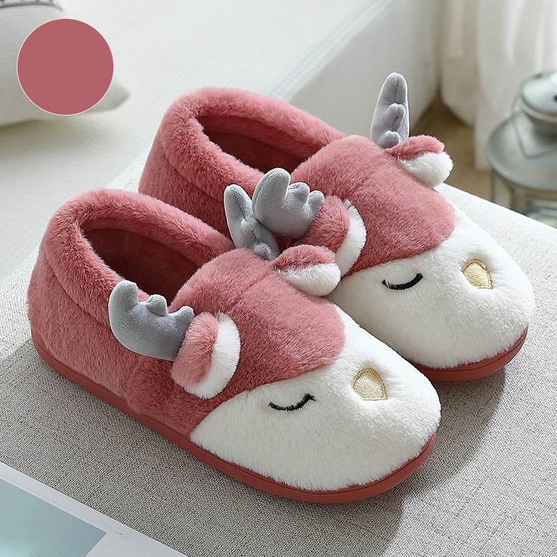 Shop Spoodle: Cozy Elk Indoor Slippers - Goodlifebean Plushie | Stuffed Animal