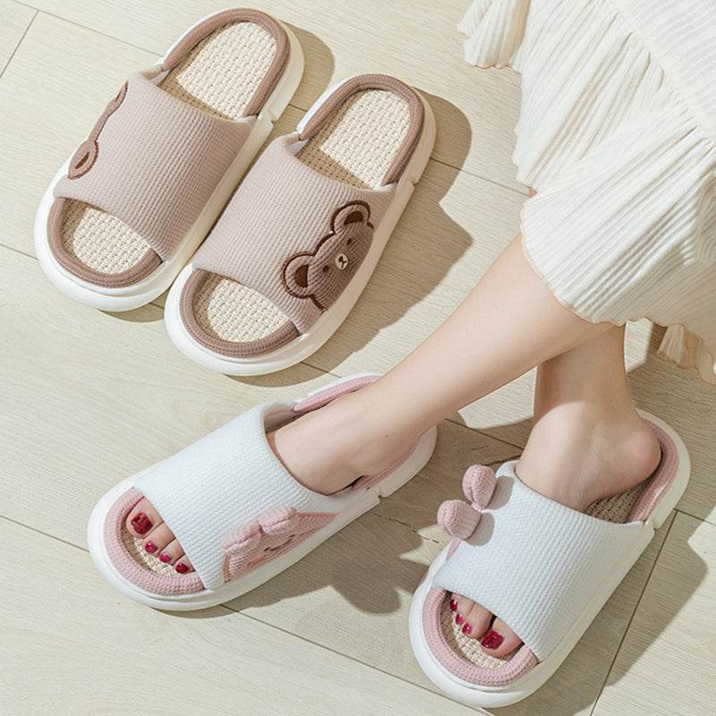 Shop Cute Bunny Linen Slippers - Goodlifebean Plushie | Stuffed Animal