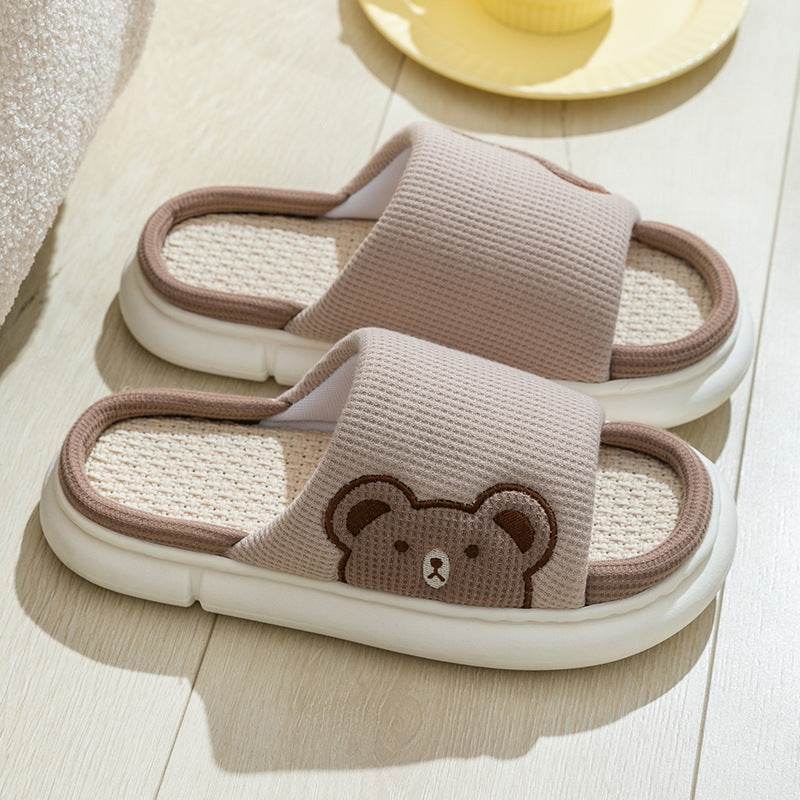 Shop Cute Bunny Linen Slippers - Goodlifebean Plushie | Stuffed Animal