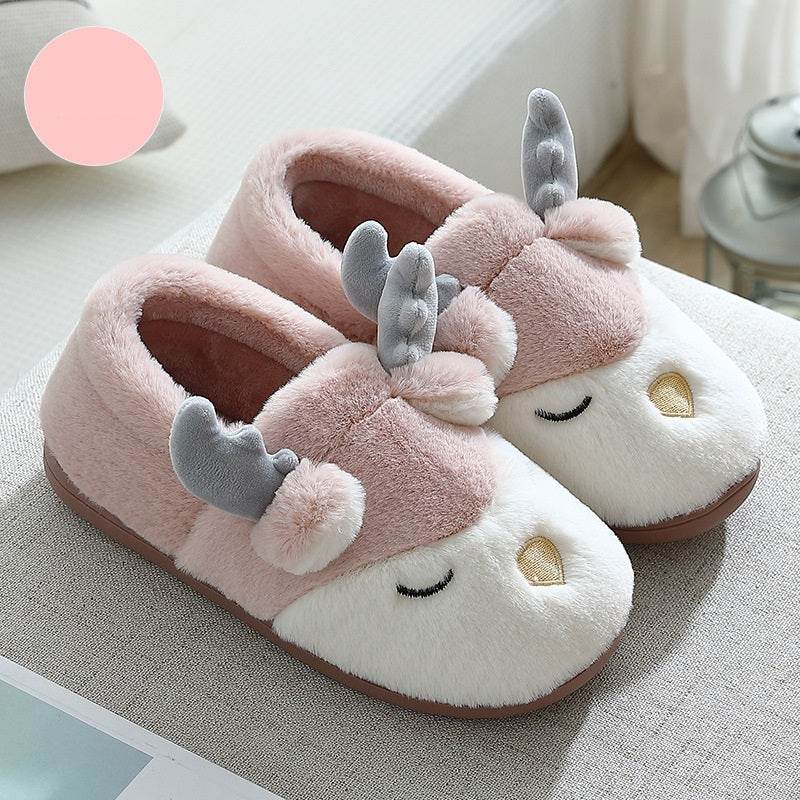 Shop Spoodle: Cozy Elk Indoor Slippers - Goodlifebean Plushie | Stuffed Animal