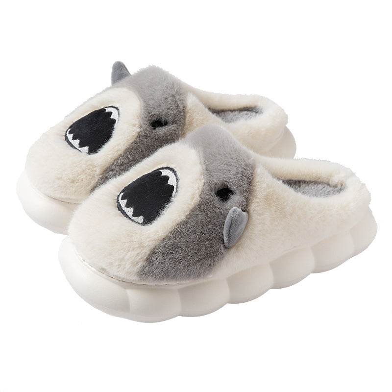 Shop Kawaii Fluffy Shark Slippers - Goodlifebean Plushie | Stuffed Animal