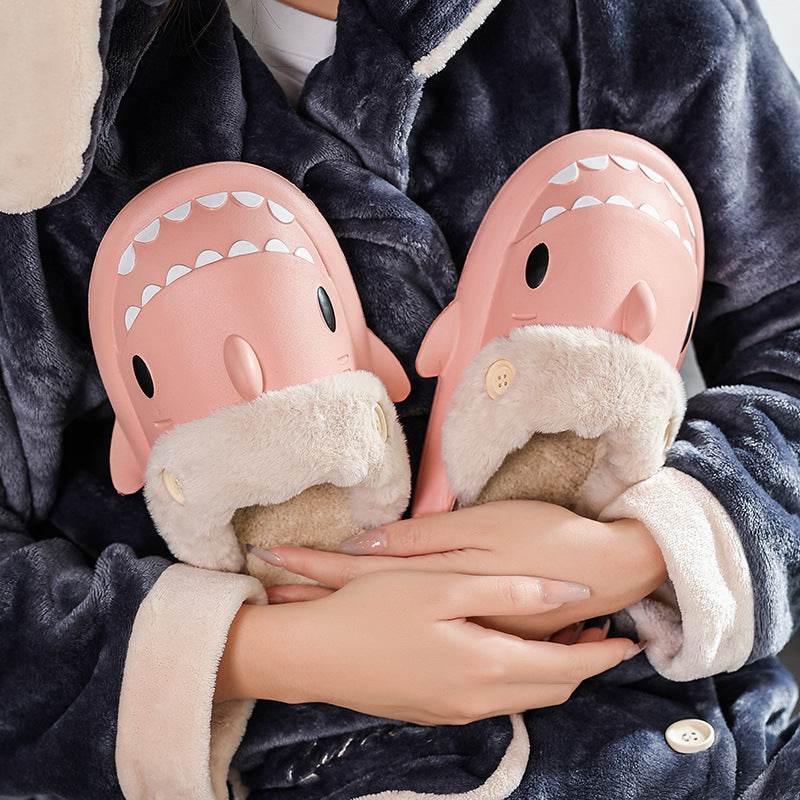 Shop Kawaii Comfy Indoor Shark Slippers - Goodlifebean Plushie | Stuffed Animal