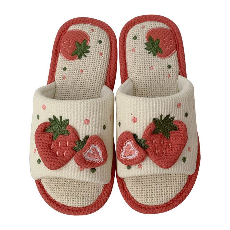 Shop Snuggly Strawberry Slippers - Goodlifebean Plushie | Stuffed Animal