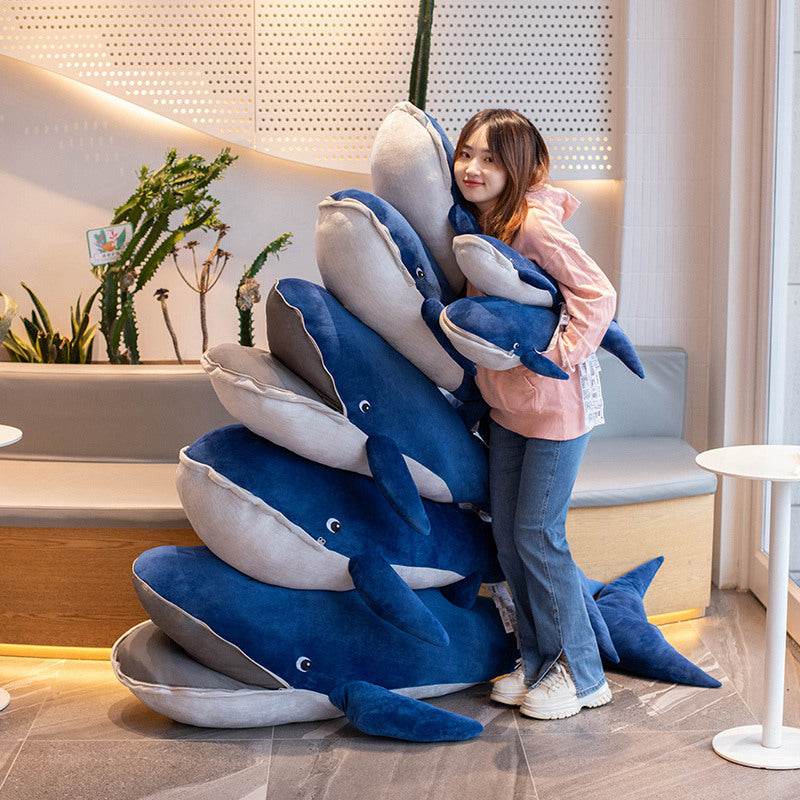 Shop Giant Stuffed Whale Plushie | 4.5ft - Goodlifebean Plushie | Stuffed Animal