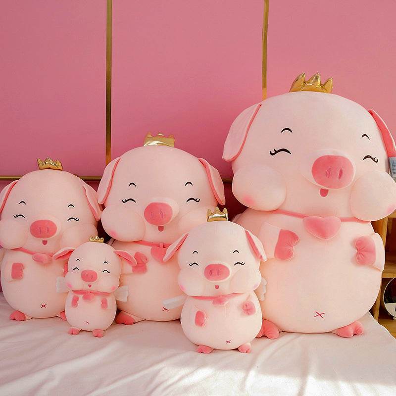 Shop Chubby Angelic Piggy Plushie - Goodlifebean Plushie | Stuffed Animal