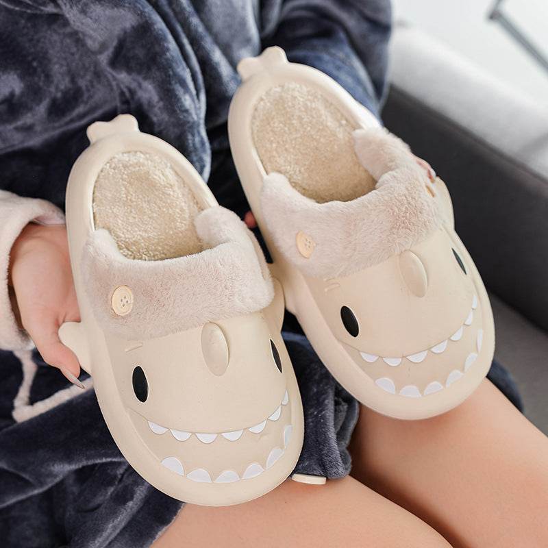 Shop Kawaii Comfy Indoor Shark Slippers - Goodlifebean Plushie | Stuffed Animal