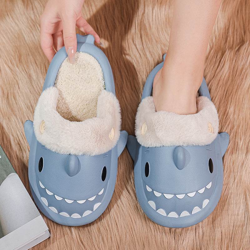 Shop Kawaii Comfy Indoor Shark Slippers - Goodlifebean Plushie | Stuffed Animal