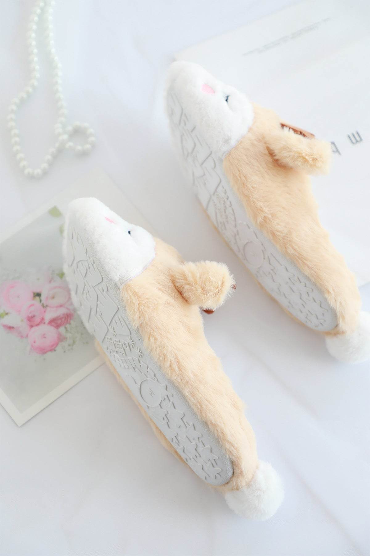 Shop Snugglee Plush Reindeer Rudolf Indoor Slippers - Goodlifebean Plushie | Stuffed Animal