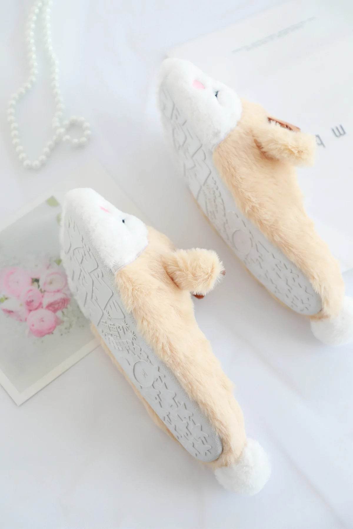 Shop Snugglee Plush Reindeer Rudolf Indoor Slippers - Goodlifebean Plushie | Stuffed Animal