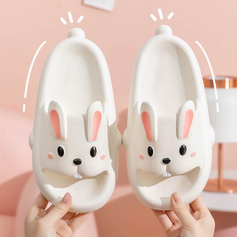 Shop Hoppin' Happy Kawaii Bunny Slippers - Goodlifebean Plushie | Stuffed Animal