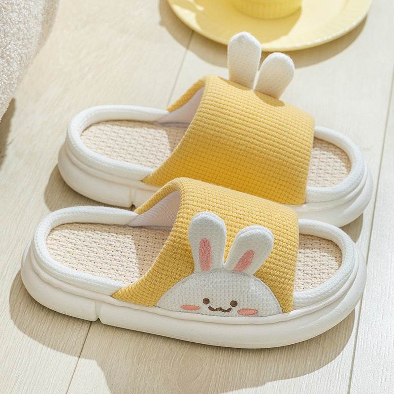Shop Cute Bunny Linen Slippers - Goodlifebean Plushie | Stuffed Animal