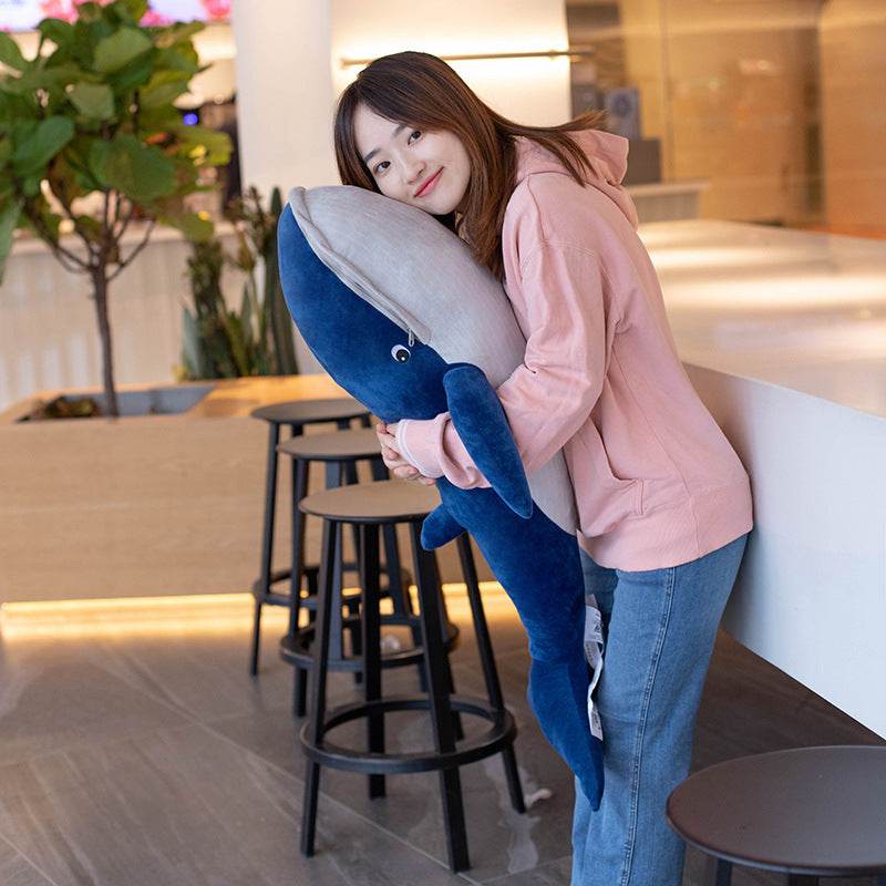 Shop Giant Stuffed Whale Plushie | 4.5ft - Goodlifebean Plushie | Stuffed Animal
