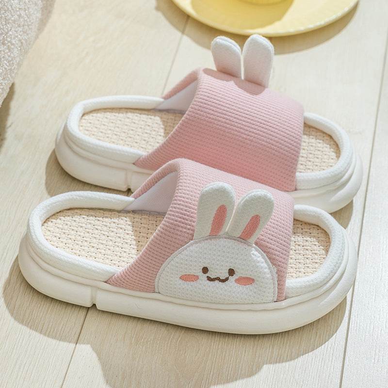 Shop Cute Bunny Linen Slippers - Goodlifebean Plushie | Stuffed Animal