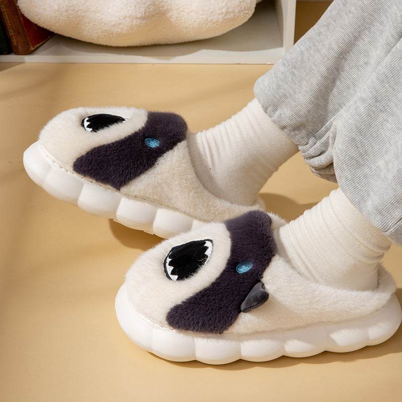 Shop Kawaii Fluffy Shark Slippers - Goodlifebean Plushie | Stuffed Animal