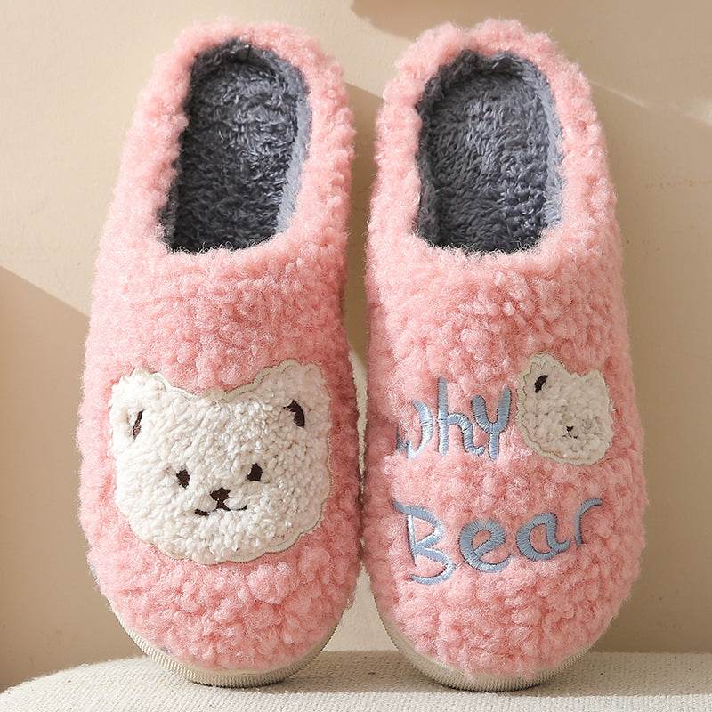 Shop Fuzzy Plush Bear Slippers - Goodlifebean Plushie | Stuffed Animal