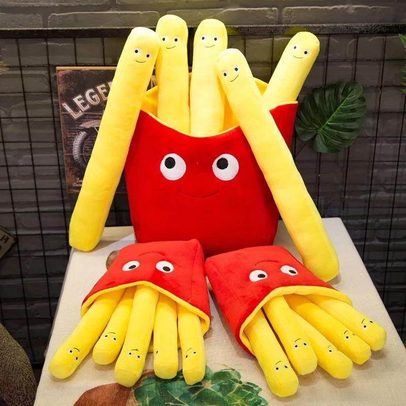 Shop Burger and French Fries Plush - Goodlifebean Plushie | Stuffed Animal