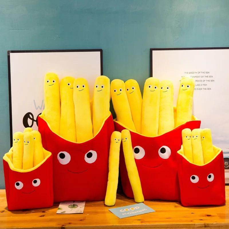 Shop Burger and French Fries Plush - Goodlifebean Plushie | Stuffed Animal