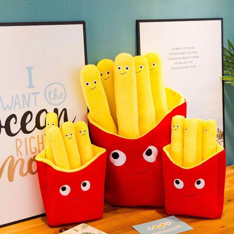 Shop Burger and French Fries Plush - Goodlifebean Plushie | Stuffed Animal