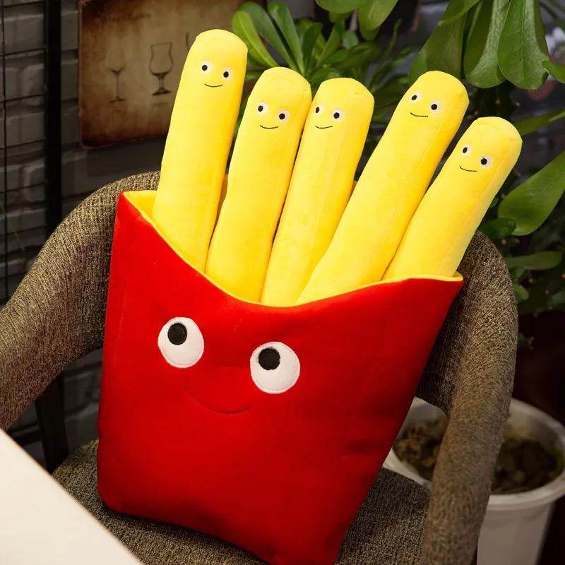 Shop Burger and French Fries Plush - Goodlifebean Plushie | Stuffed Animal