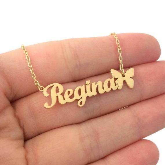 Shop Custom Nameplate Necklace - Goodlifebean Plushie | Stuffed Animal