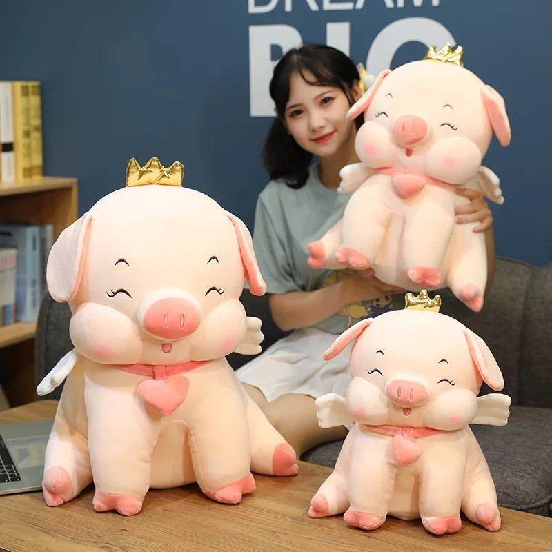 Shop Giant Princess Stuffed Pig Plush - Goodlifebean Plushie | Stuffed Animal