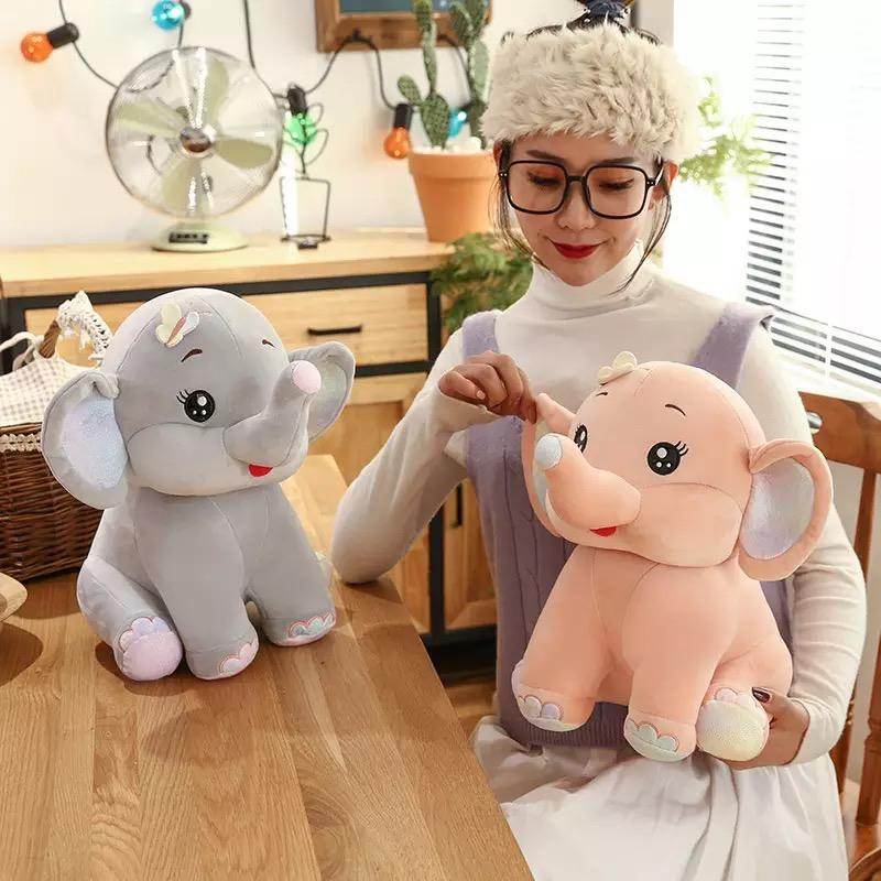 Shop Elli: Giant Stuffed Elephant Plush - Goodlifebean Plushie | Stuffed Animal