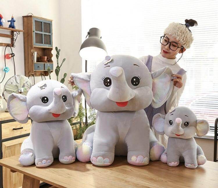 Shop Elli: Giant Stuffed Elephant Plush - Goodlifebean Plushie | Stuffed Animal