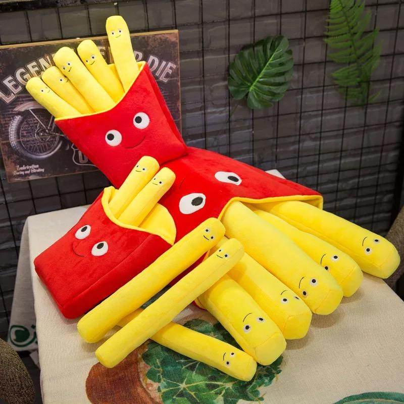 Shop Burger and French Fries Plush - Goodlifebean Plushie | Stuffed Animal