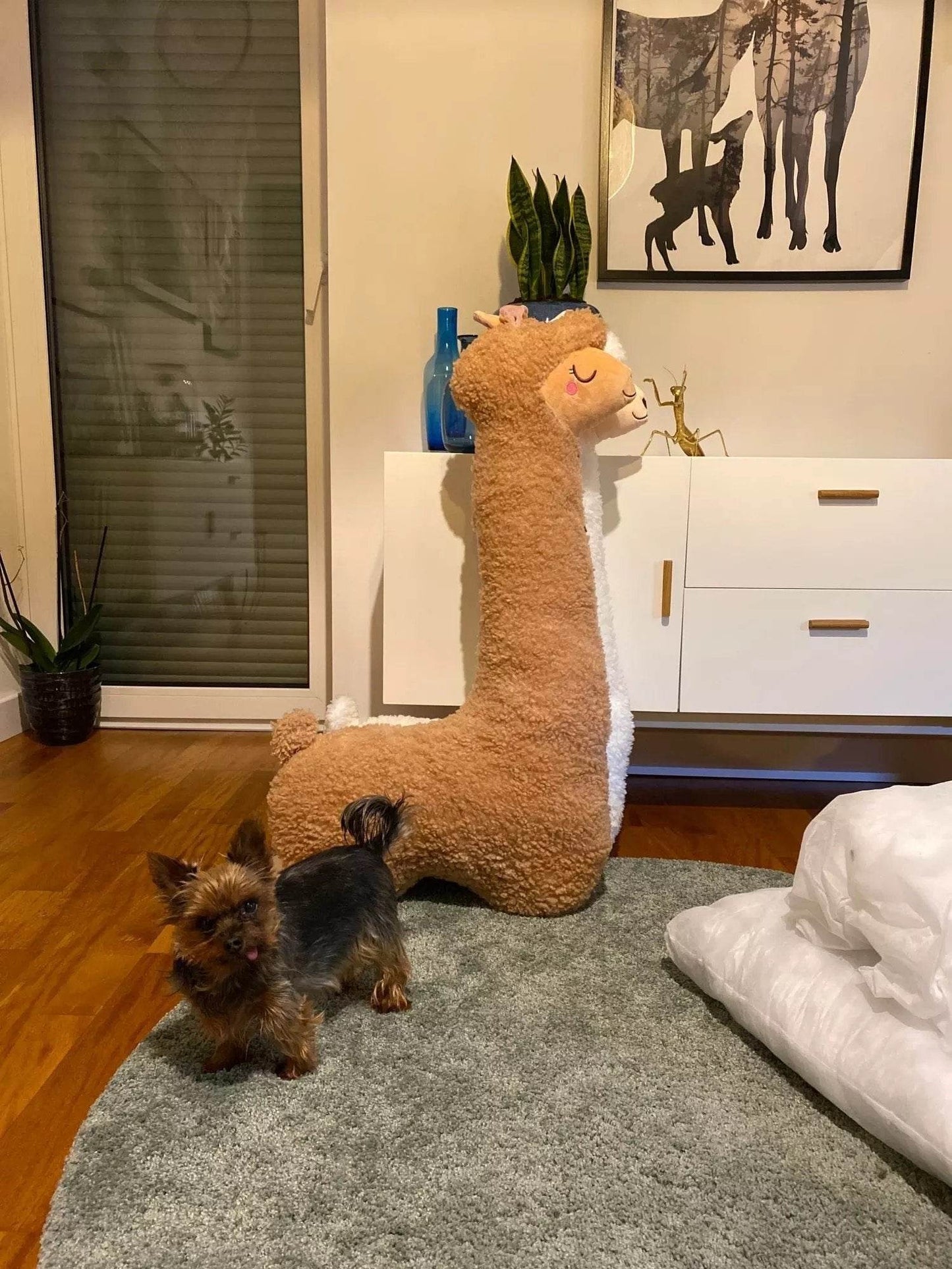 Shop Giant Stuffed Llama Stress Relief Plush - Goodlifebean Plushie | Stuffed Animal