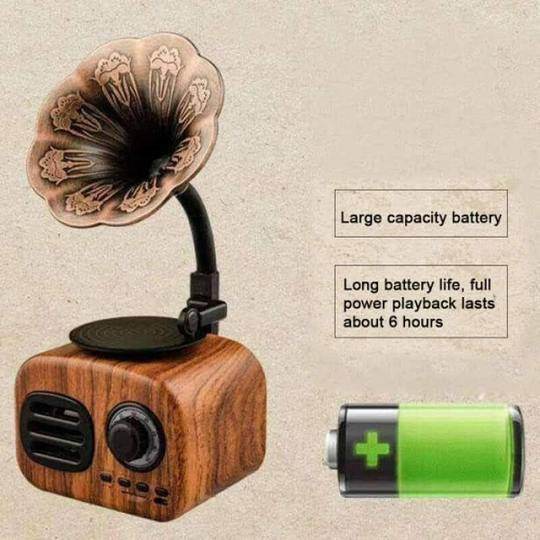Shop Vintage Gramophone Bluetooth Speaker - Goodlifebean Plushie | Stuffed Animal