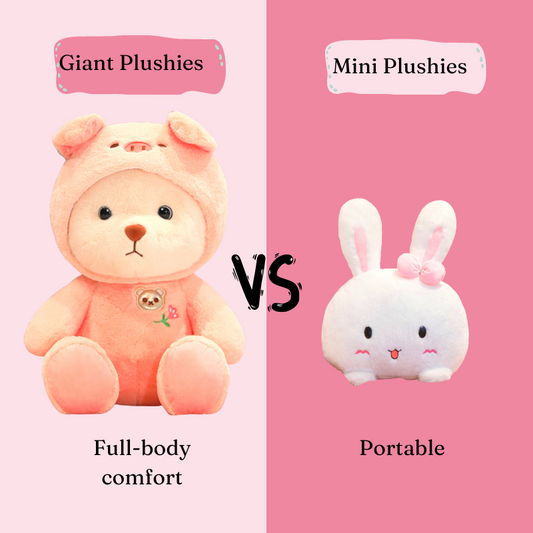 Giant Plushies vs. Mini Stuffed Animals: Which Is Best for You? | Mini Plushies VS Giant Plushies