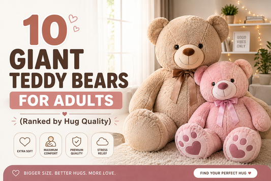  10 giant teddy bears for adults, ranked by hug quality from 70cm to 11 feet. 