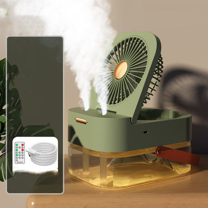 BreezeMist: Portable Cooling Humidifier and Mister Light