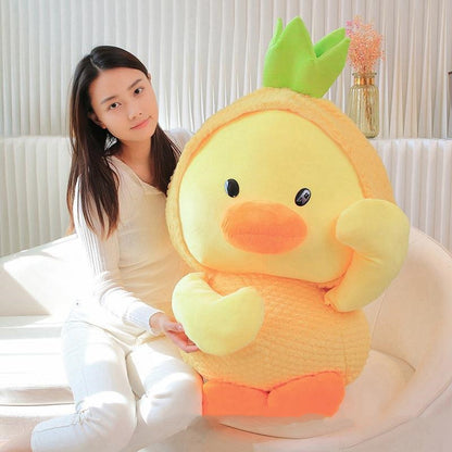 Plucky: Kawaii Pineapple Duck Plushie