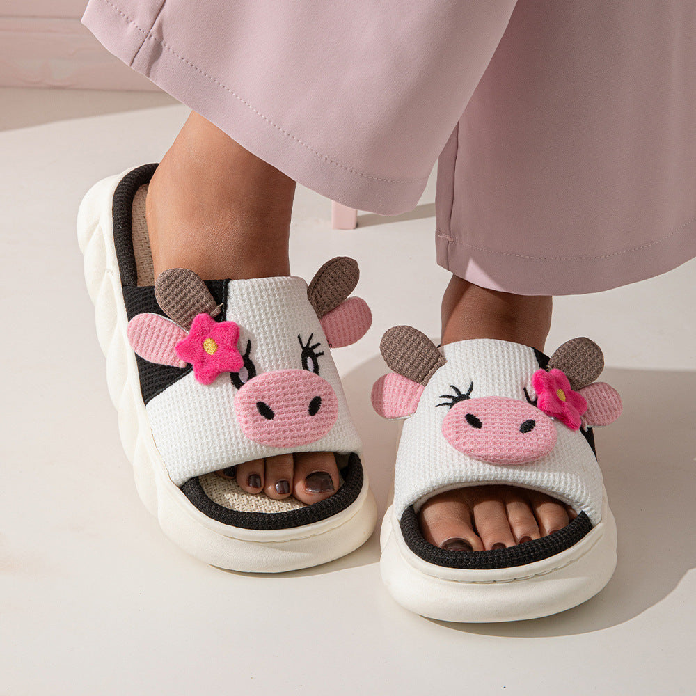 Cowzy Kawaii Slippers | Cute Cow Slippers